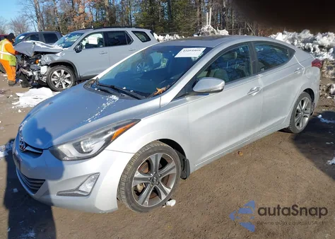 2015 Hyundai Elantra Sport из США, поврежденный, VIN KMHDH4AH0FU372120
